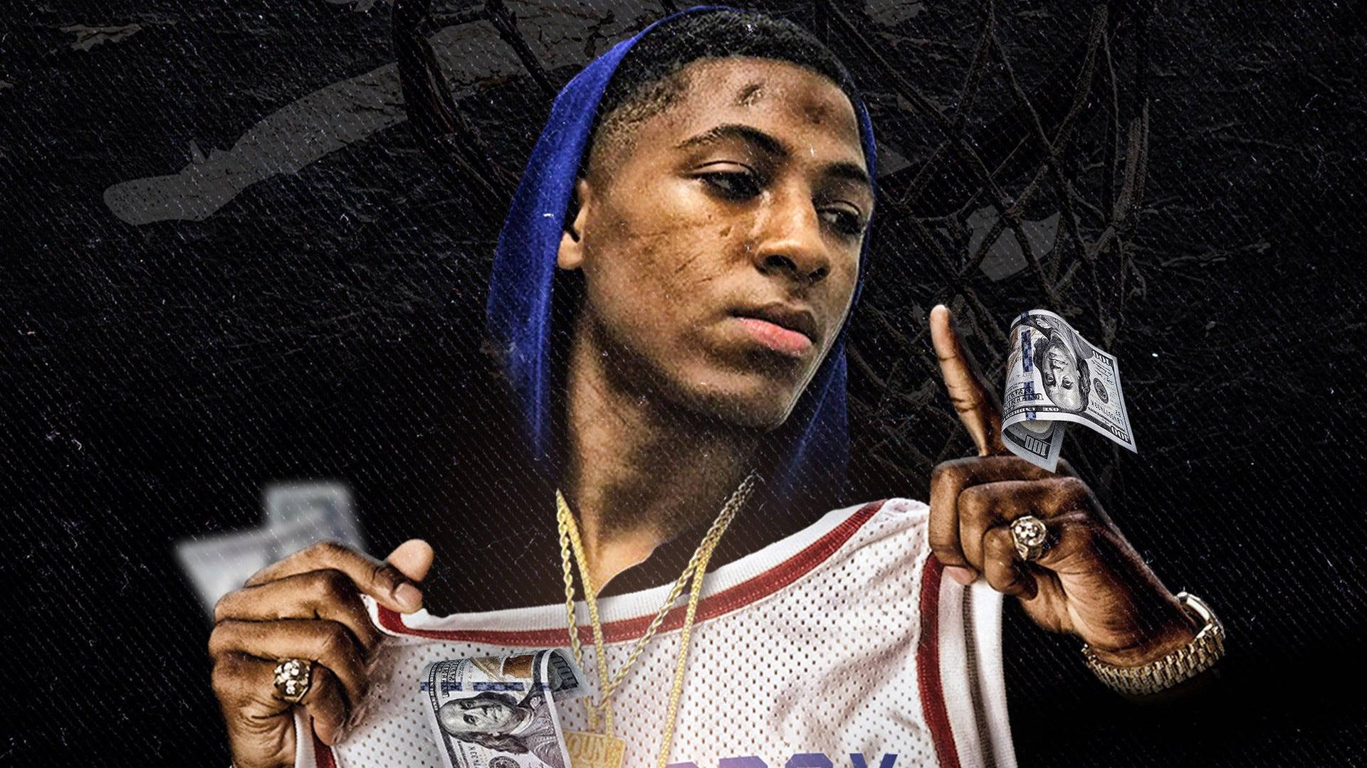 Youngboy Never Broke Again Is The Center Of Attention Wallpaper