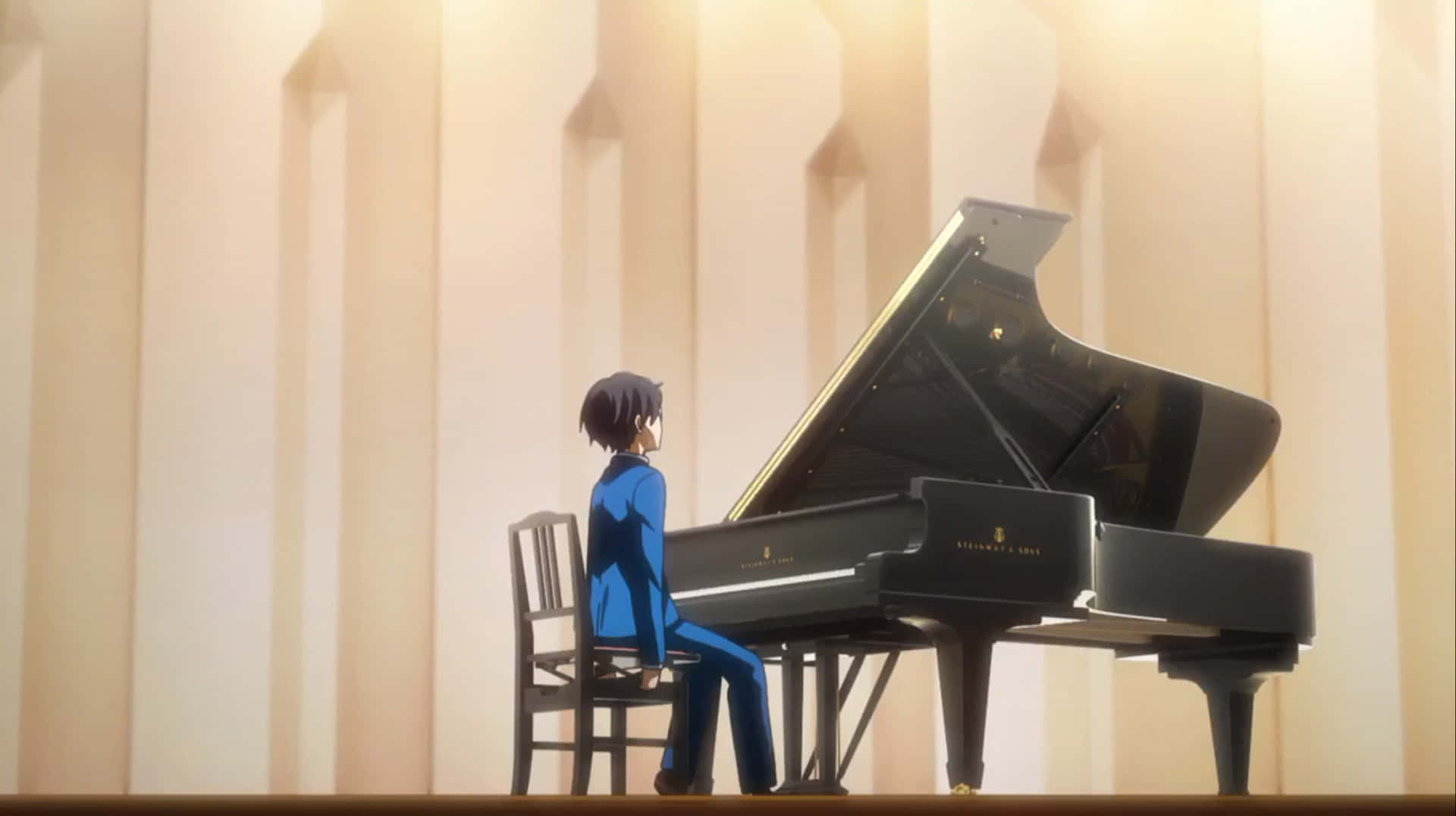 Your Lie In April - Emotional Piano Scene Wallpaper