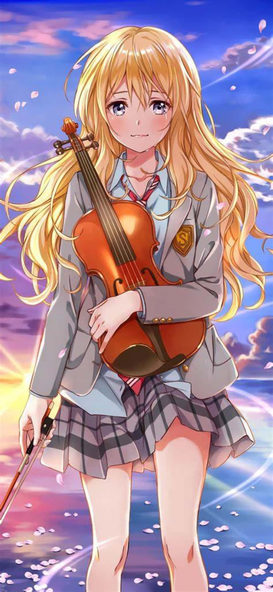 Your Lie In April Iphone Kaori Sad Anime Pictures Wallpaper