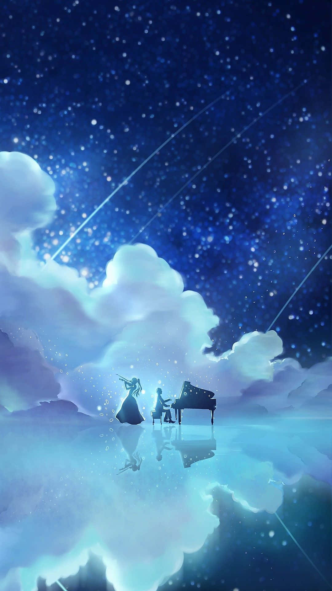 Deinelüge Im April Iphone Galaxy Wolken Anime-bilder Wallpaper