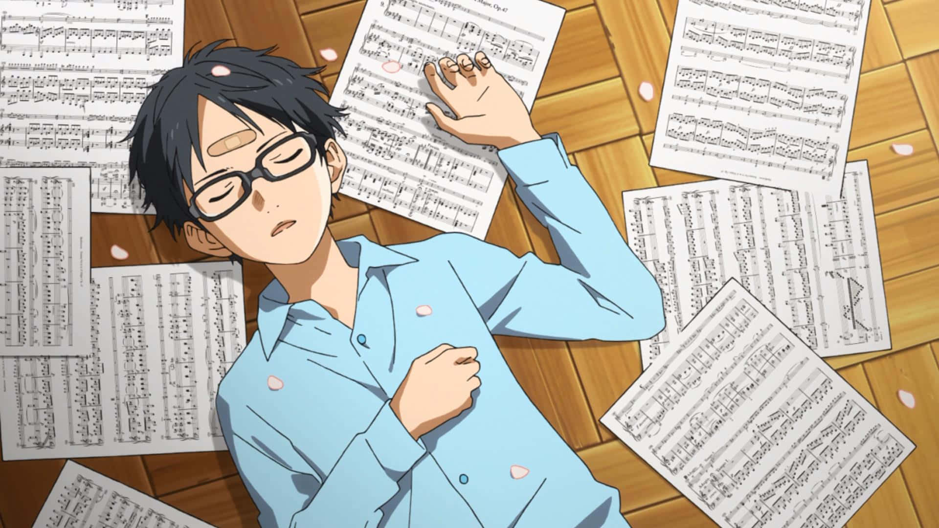 Image  Kaori and Kosei perform in Your Lie in April