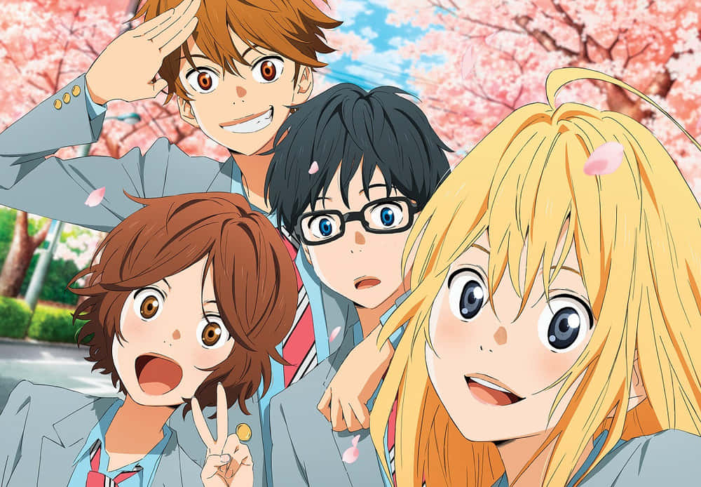 Kaori Miyazono in a dramatic performance from the hit anime series, Your Lie In April