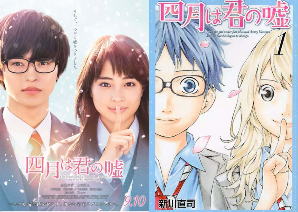 Kaori and Kousei bonding over music in "Your Lie In April"