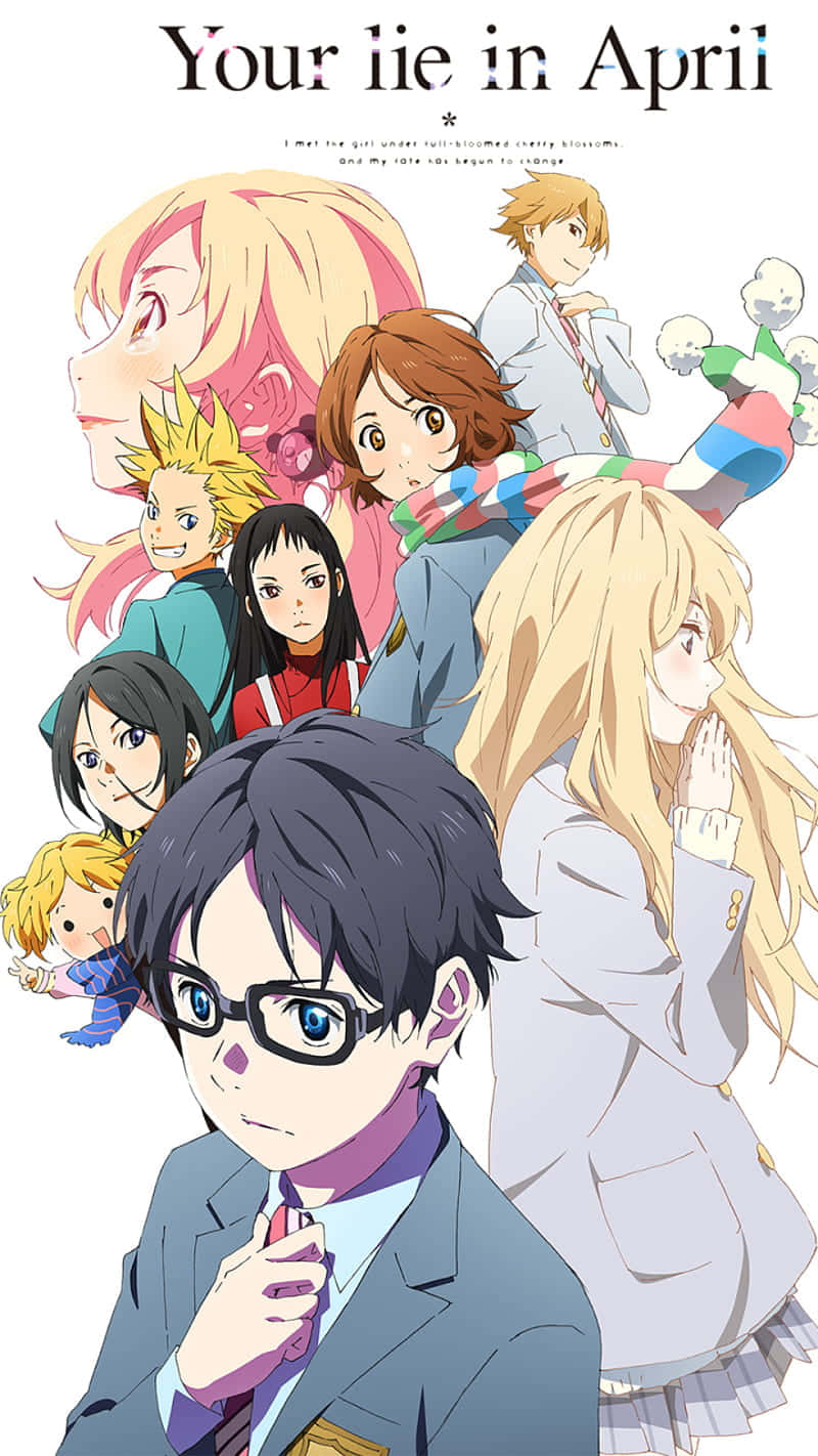 Your Lie In April Anime Plakat Bakgrunnsbildet