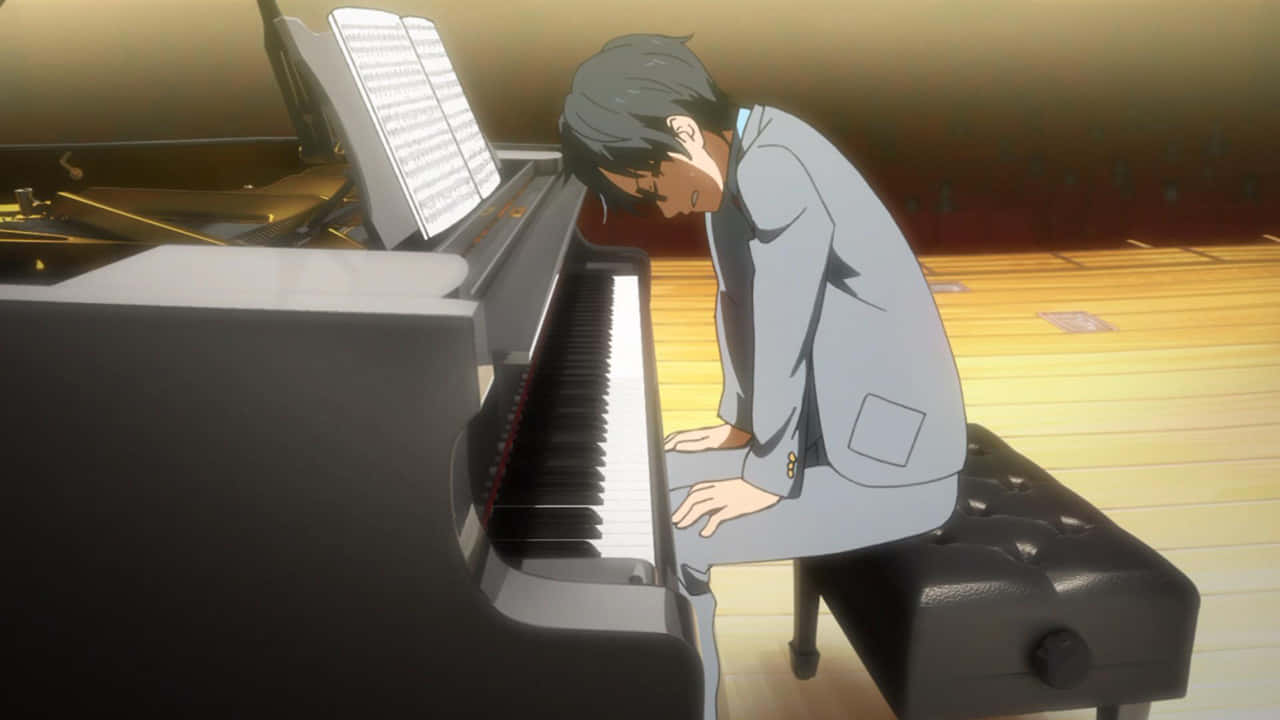 Votre Performance Piano Dans Your Lie In April Fond d'écran