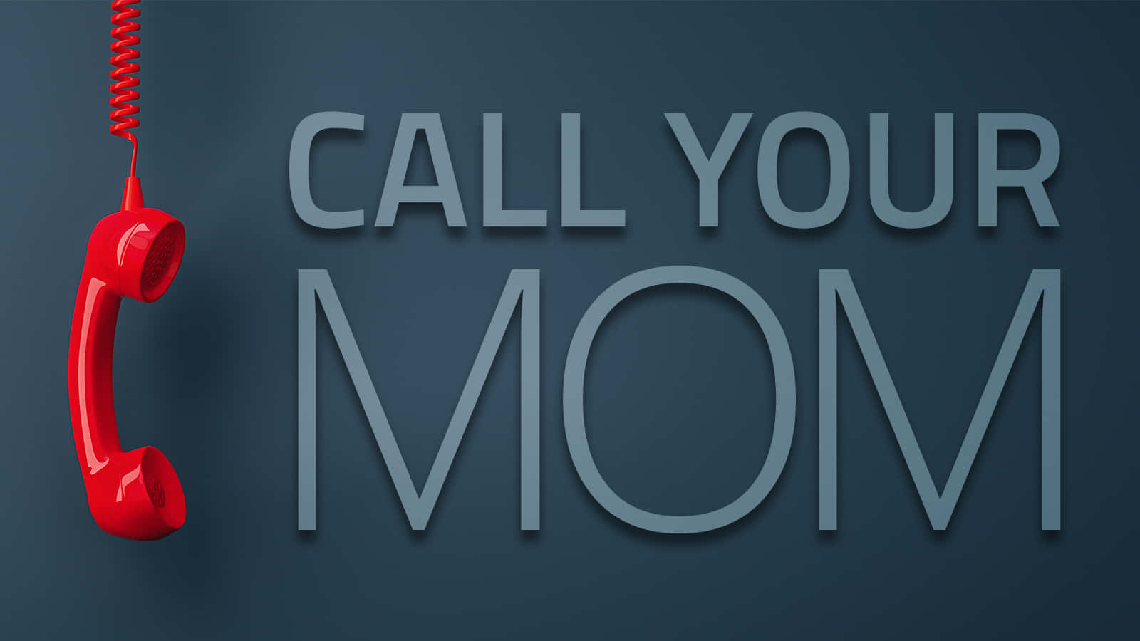 Dark Blue Call Your Mom Illustration Picture