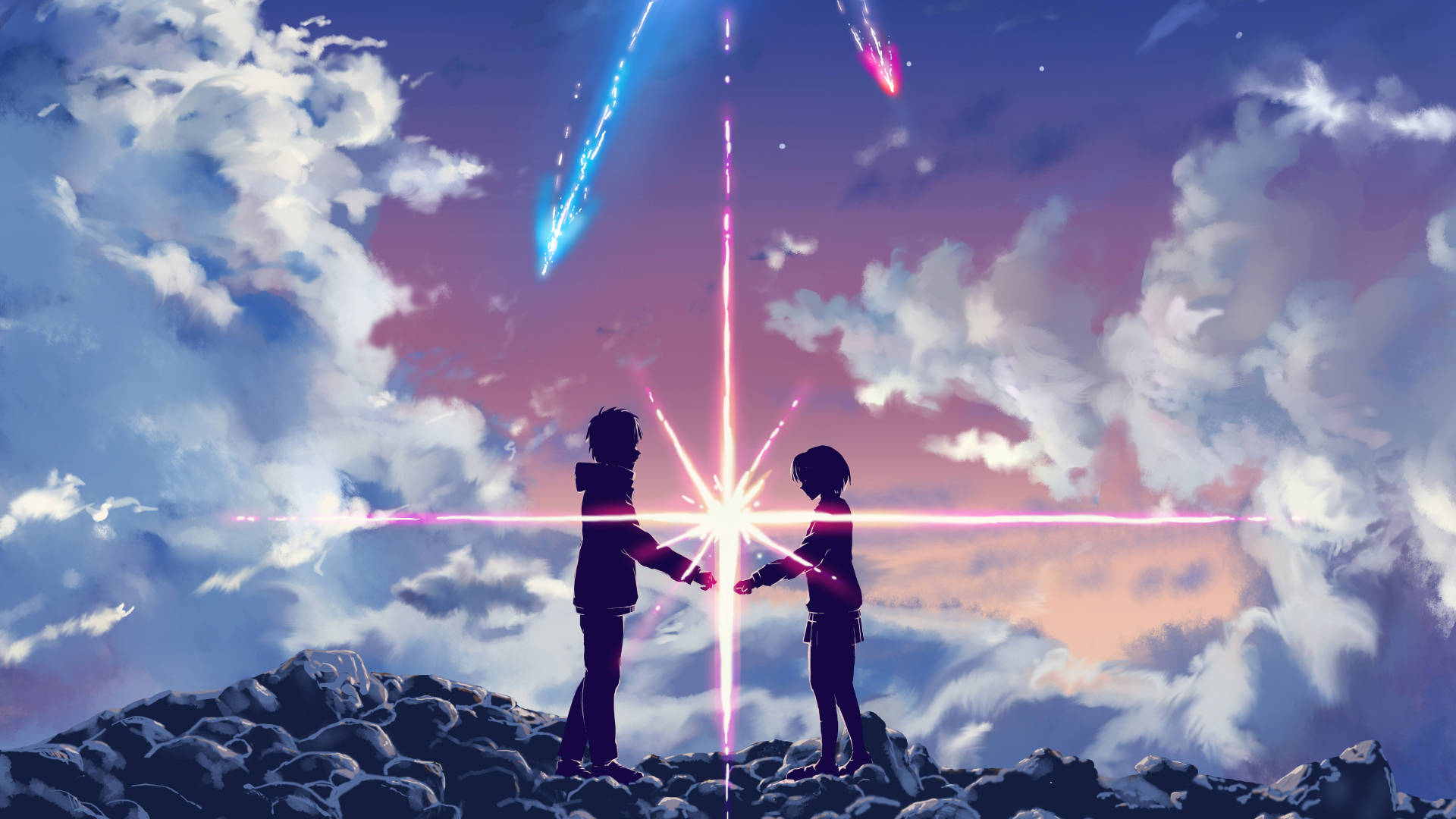Your Name Anime 2016 Lovers Meeting Comet Wallpaper