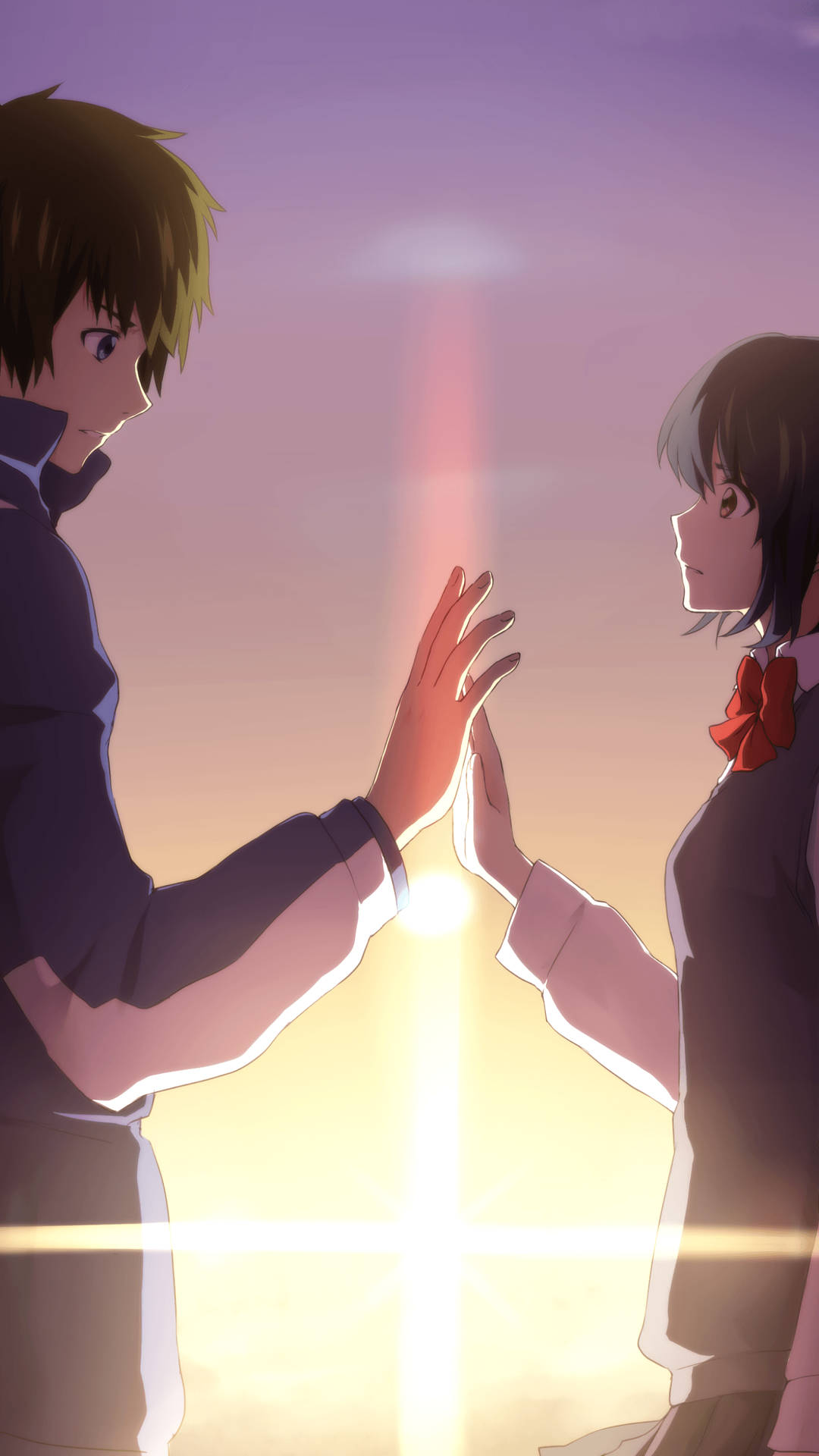 Your Name Iphone Hands Touching Wallpaper