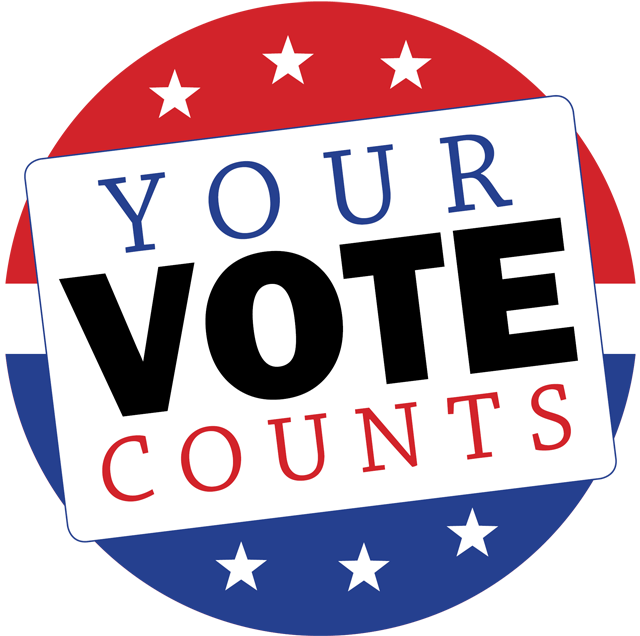 Your Vote Counts Button PNG