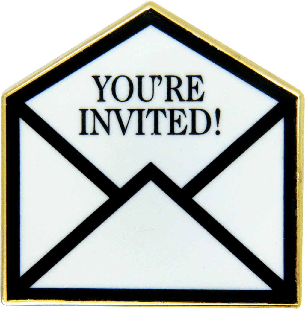Youre Invited Envelope Pin PNG