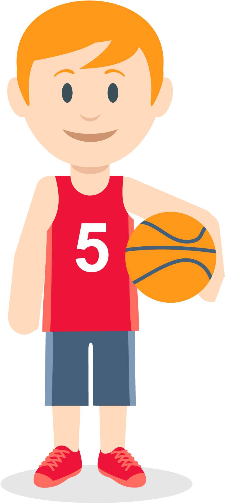 Youth Basketball Player Clipart PNG