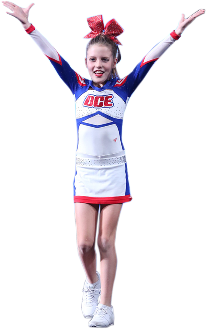Youth Cheerleader Pose PNG