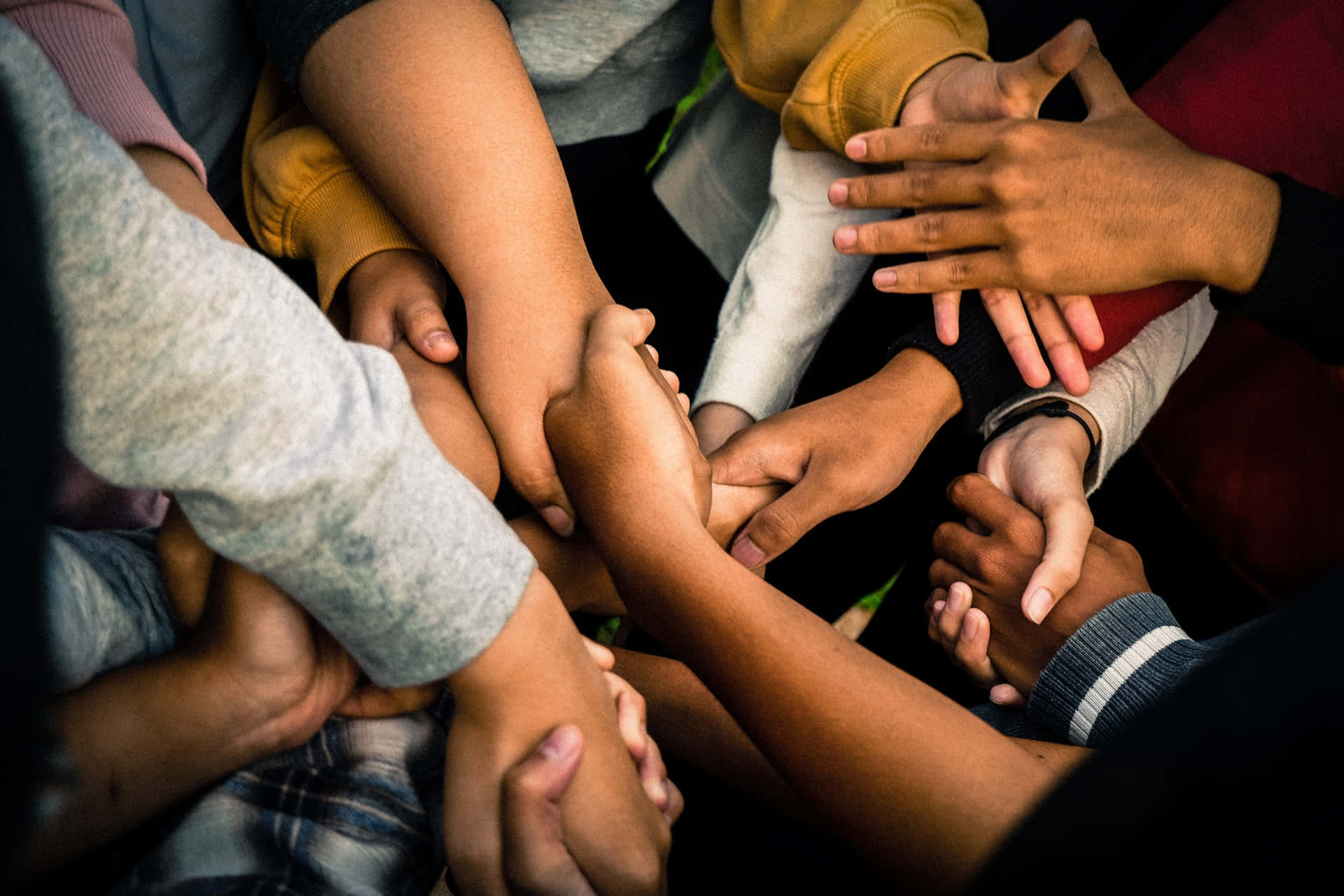 Youth Group Unity Hands Together Wallpaper