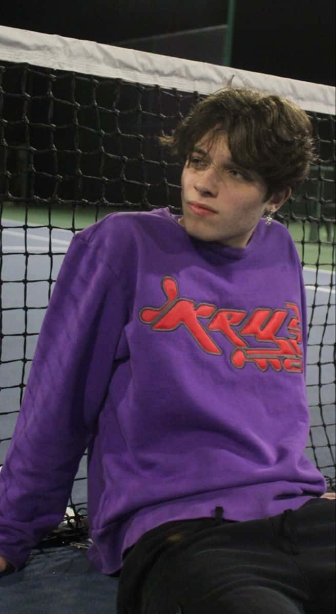 Youthin Purple Hoodieby Tennis Net Wallpaper