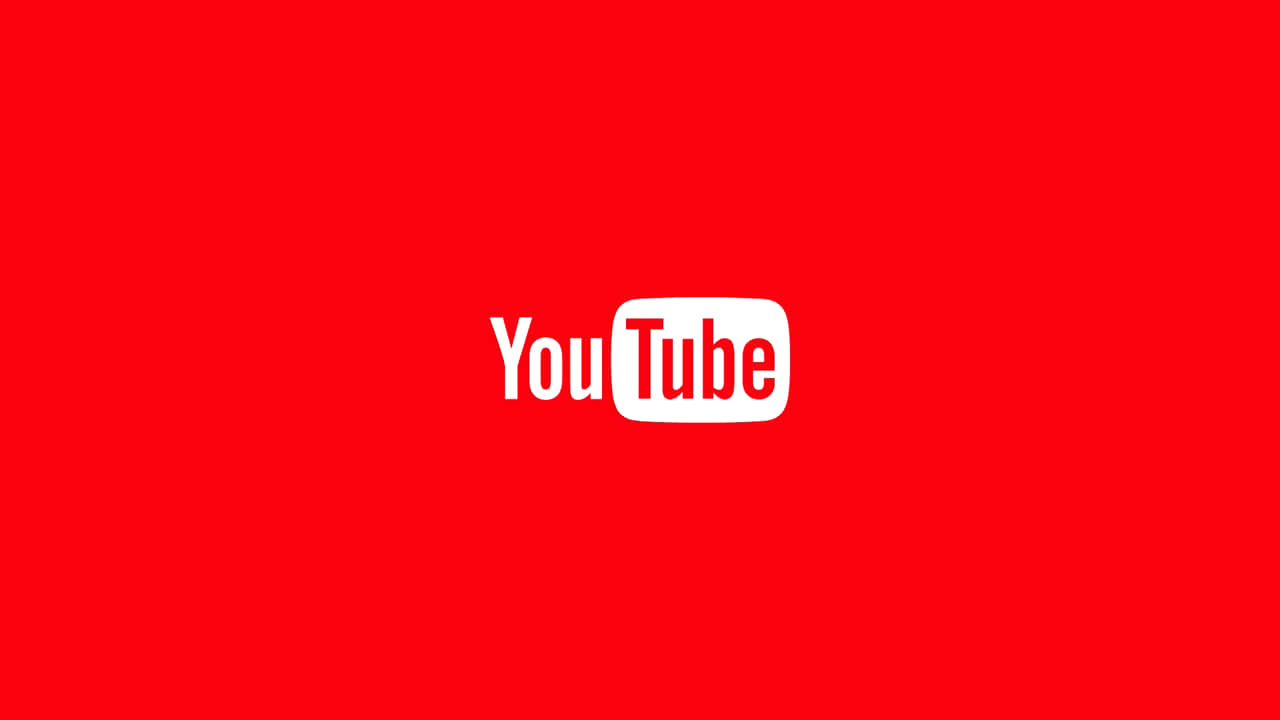 Youtube baggrund i klart rød