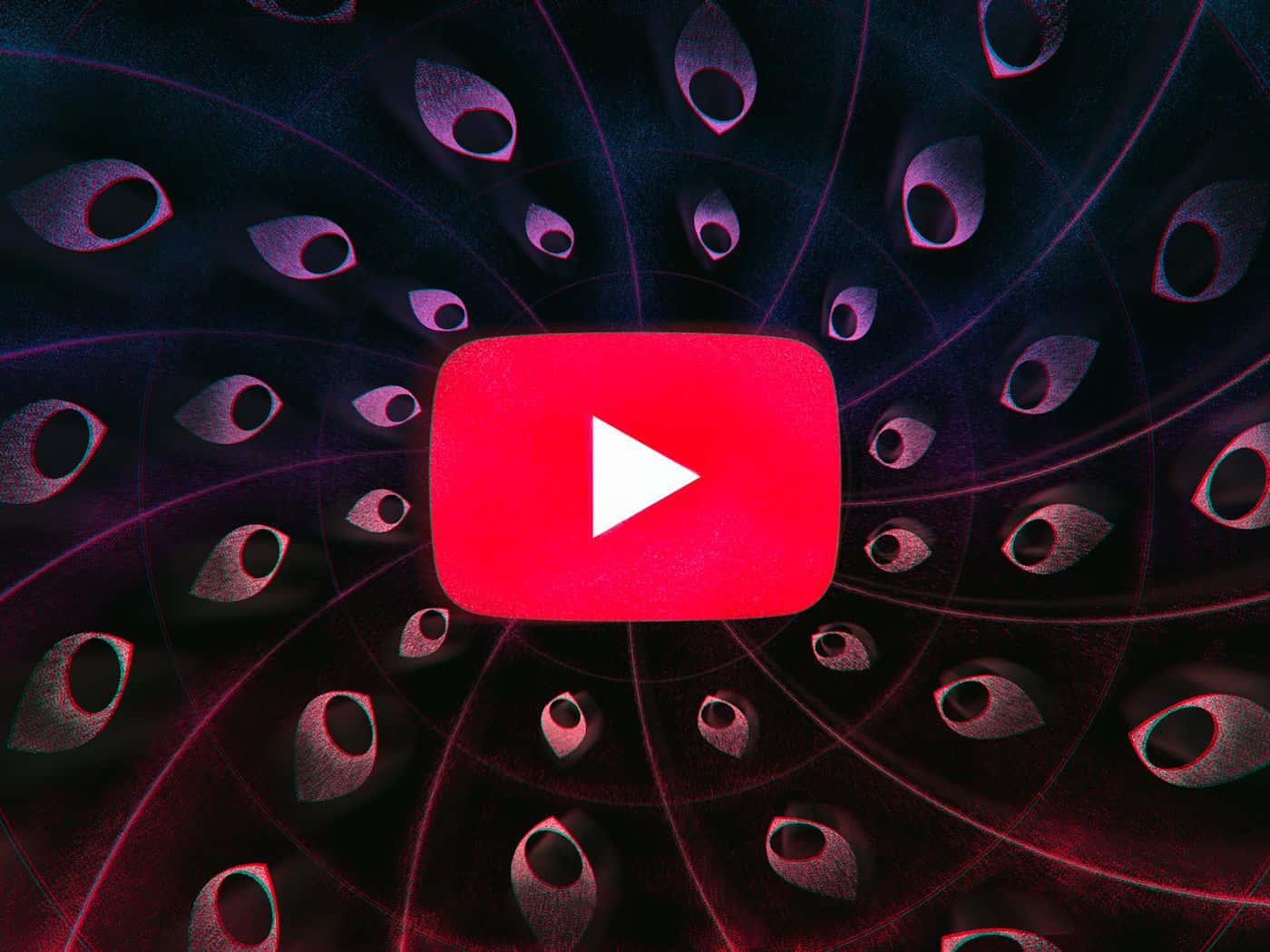 Uendeligøjet tunnel af Youtube baggrund.