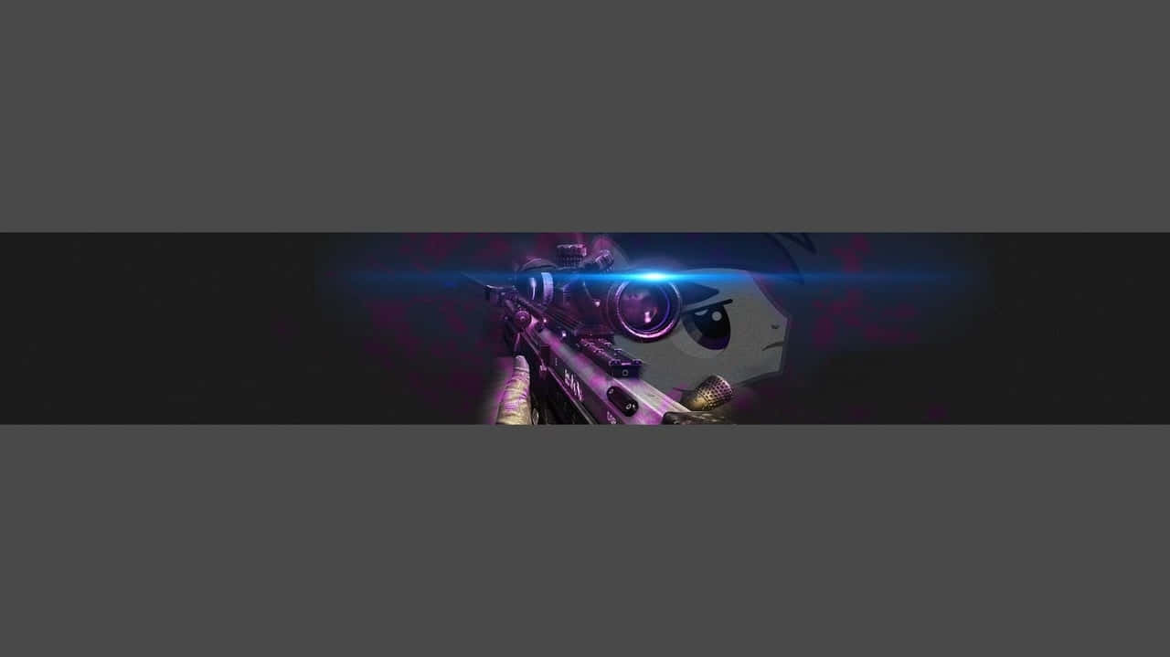 Purple Sniper Youtube Banner Background