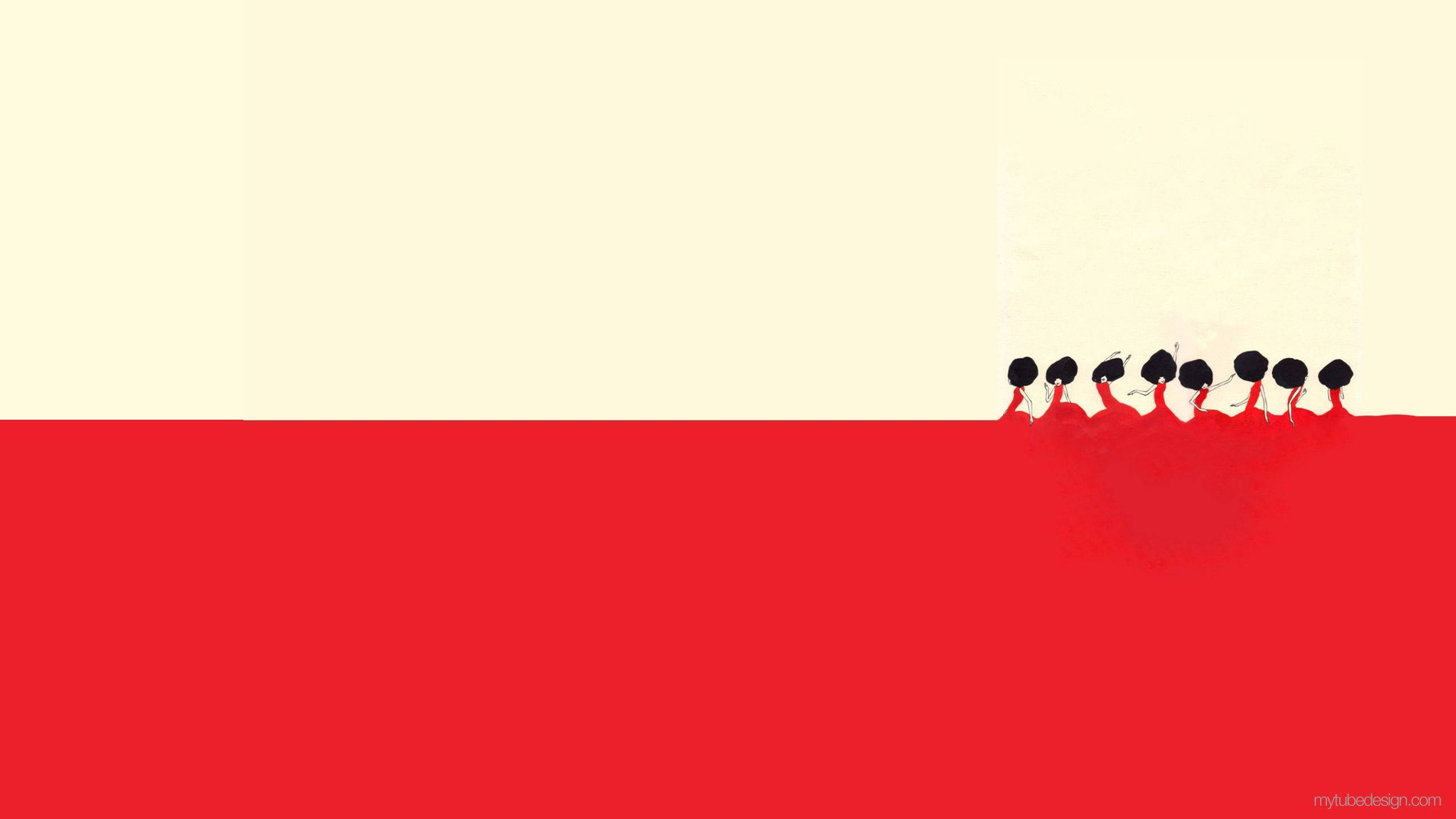 Youtube Cover Red And White Stickman Wallpaper