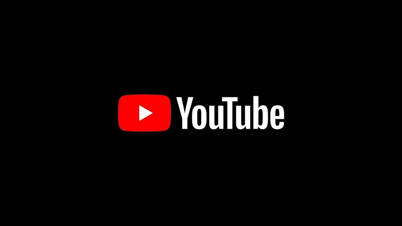 YouTube Logo on Abstract Background