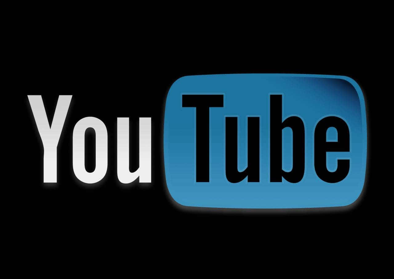 Vibrant YouTube Logo on a Dark Background