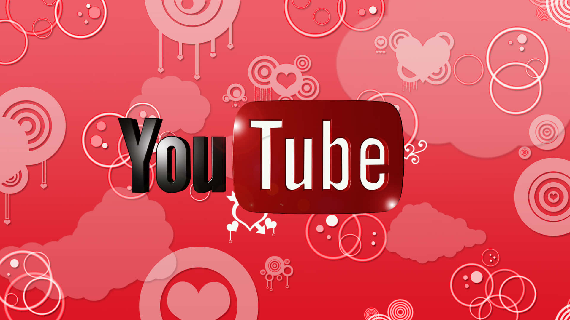 Modern YouTube Logo on Dynamic Background