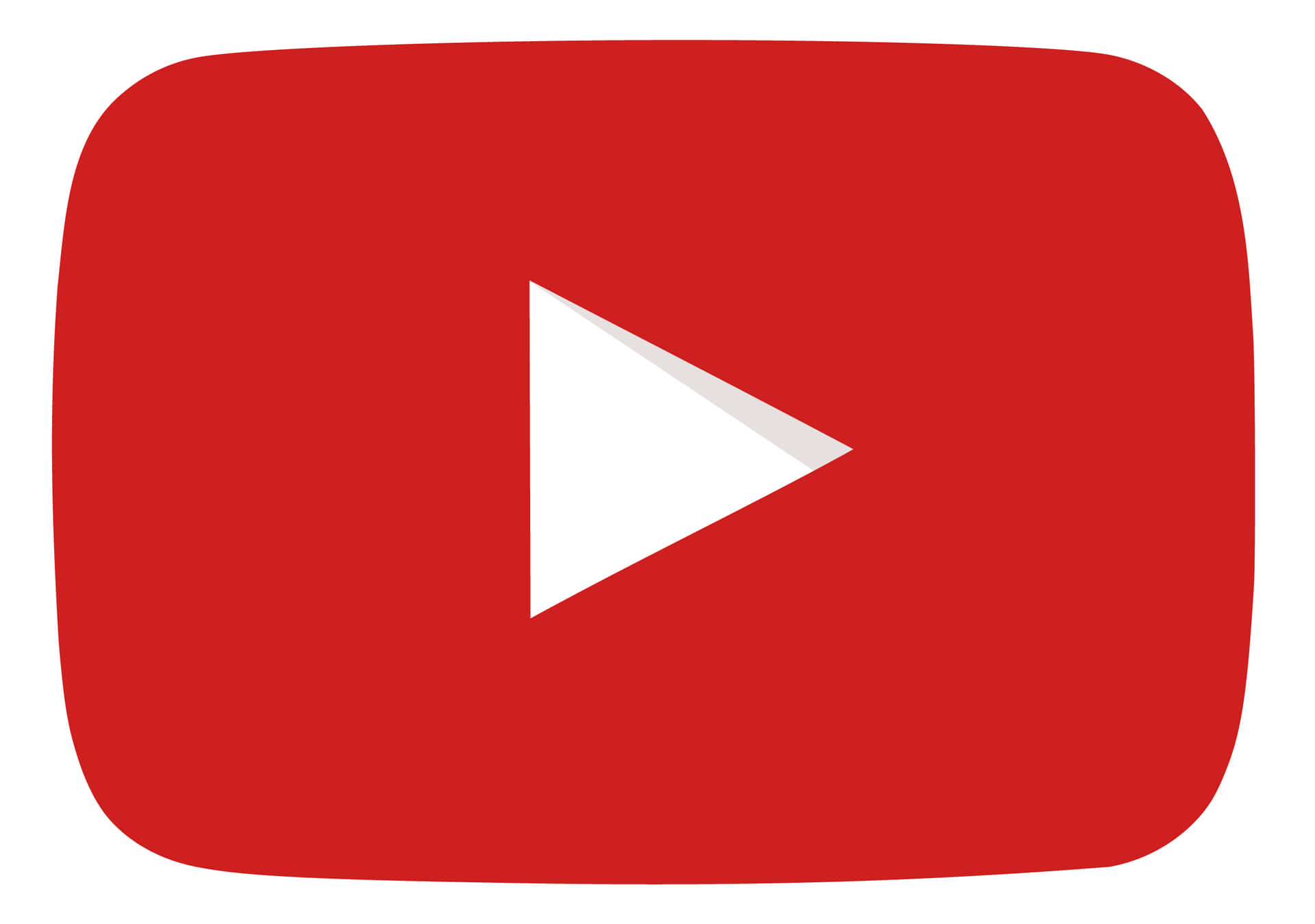 Vibrant Red YouTube Logo on Black Background