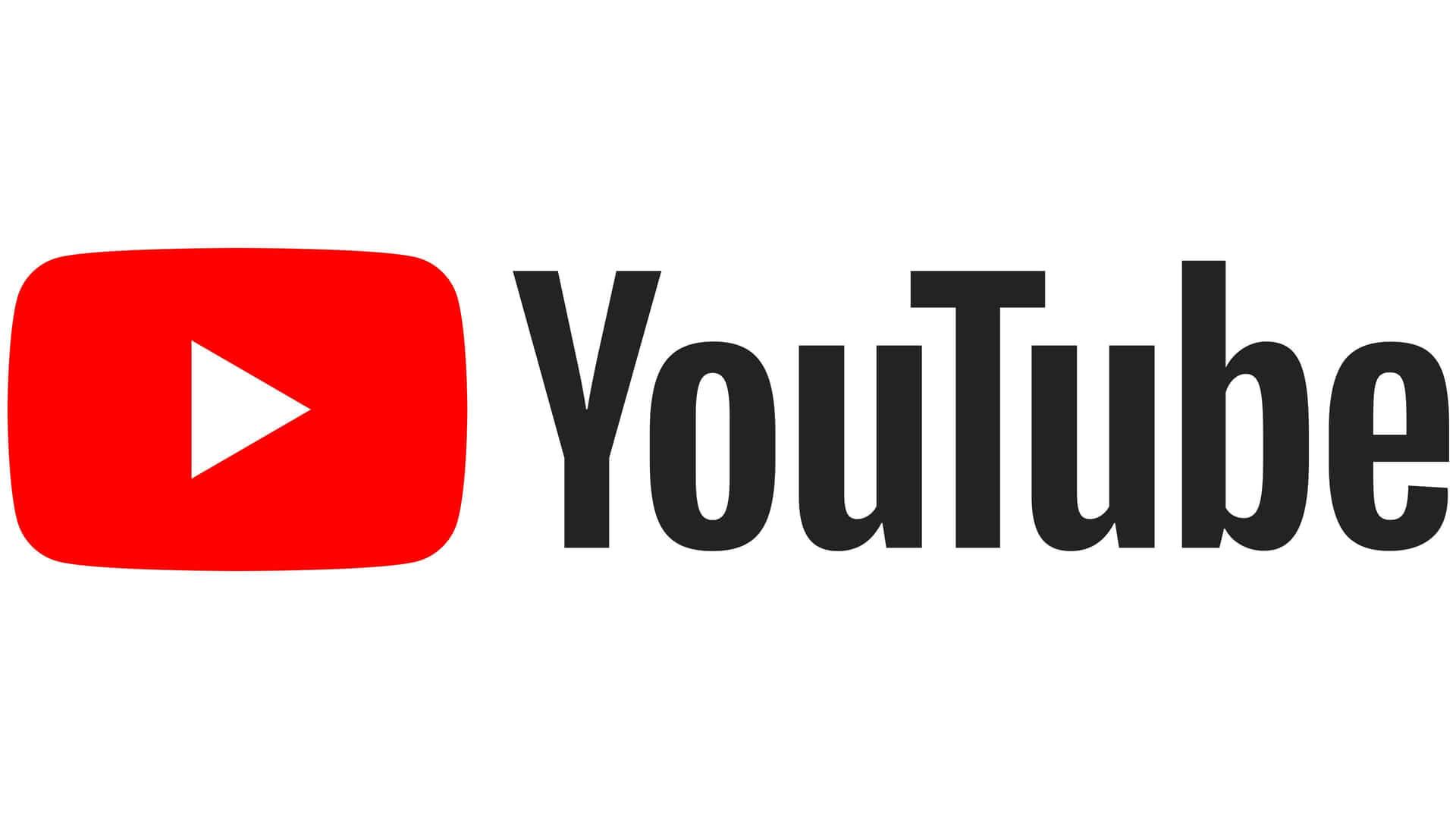 YouTube Logo on Black and Red Gradient