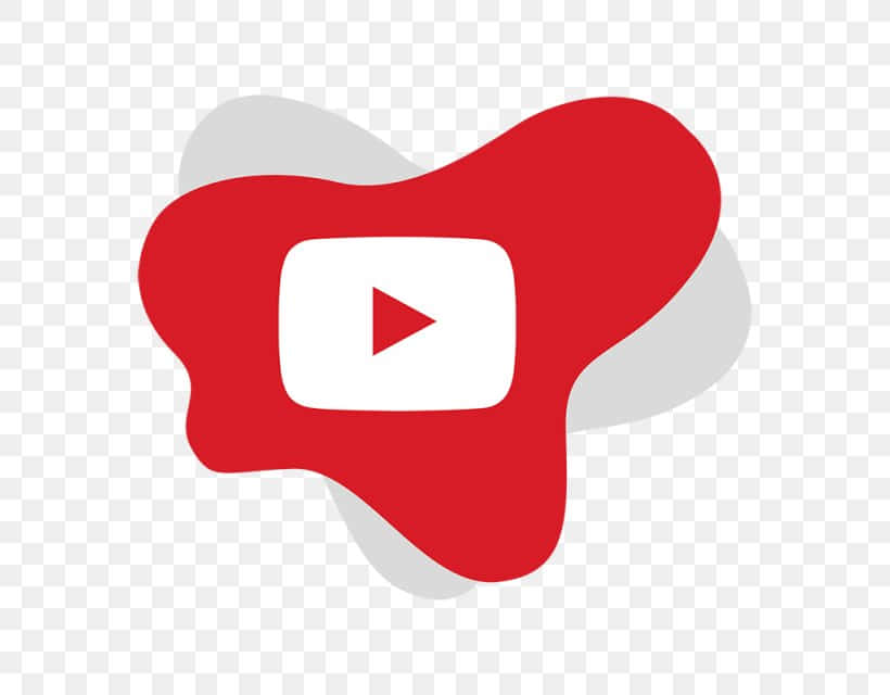Vibrant YouTube Logo on Abstract Background