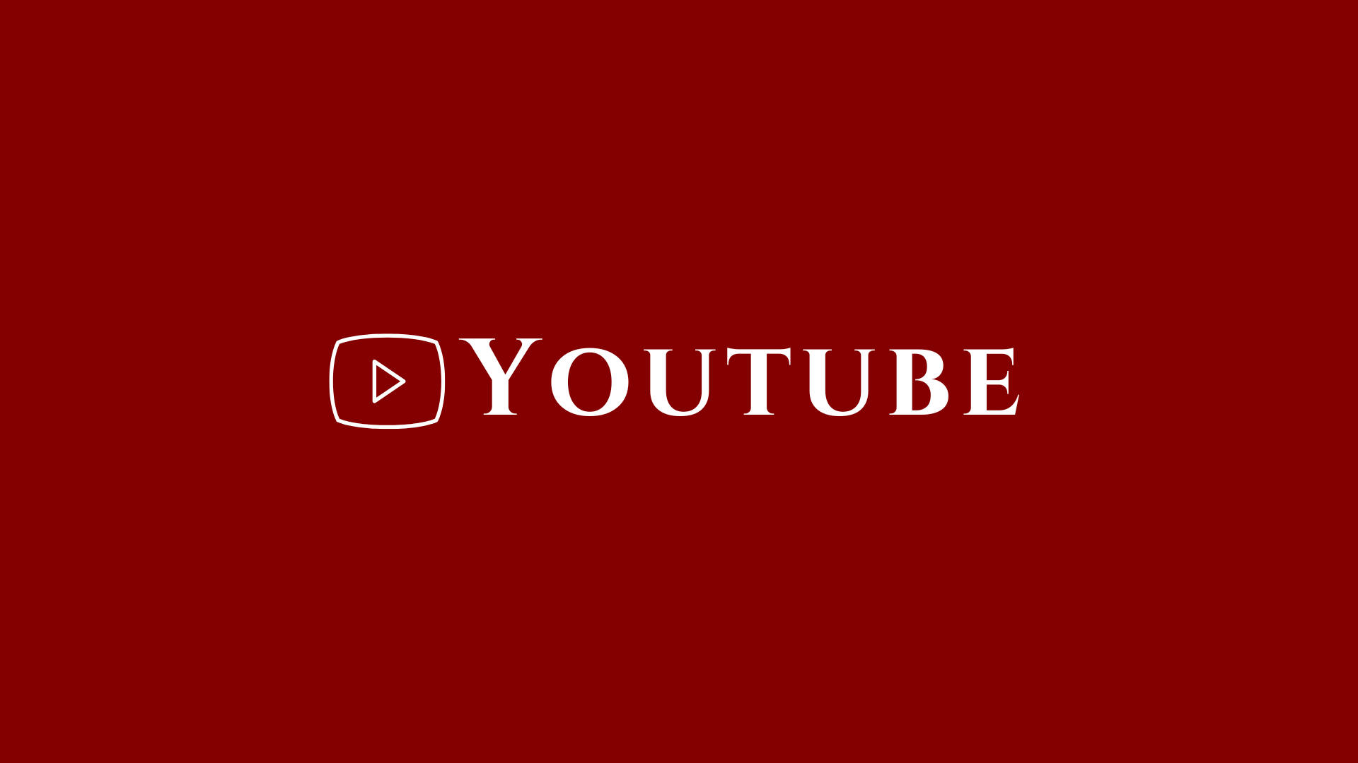 Download Youtube Logo And Name Deep Red Wallpaper 