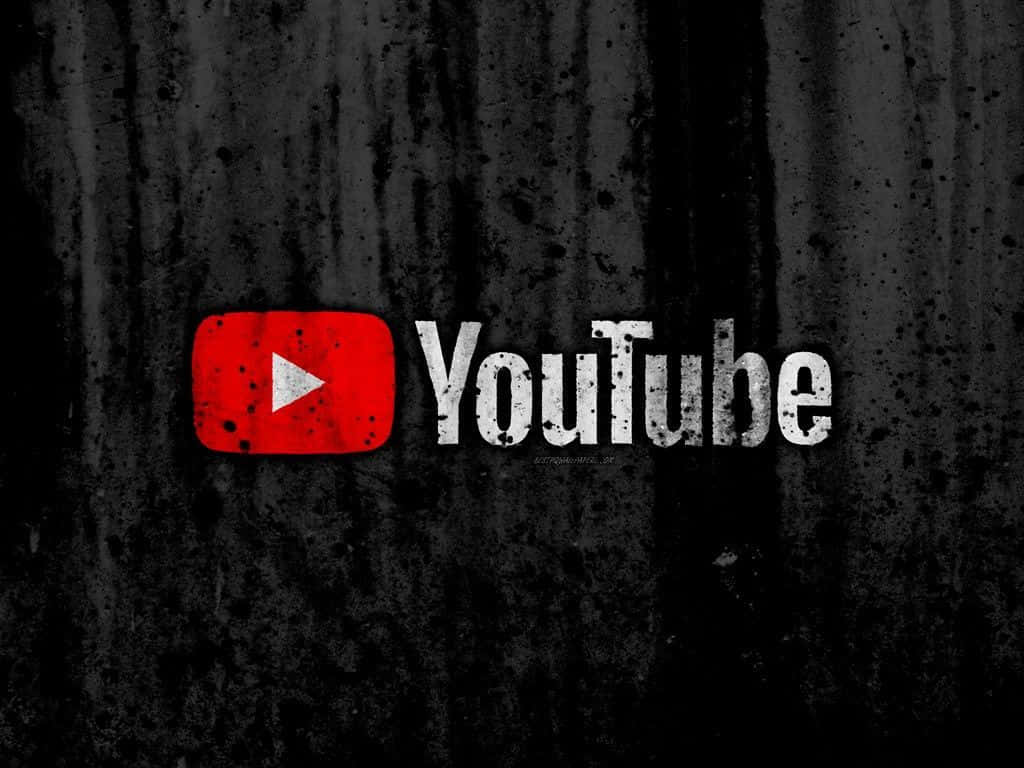 Logotipode Youtube Sobre Fondo Negro.