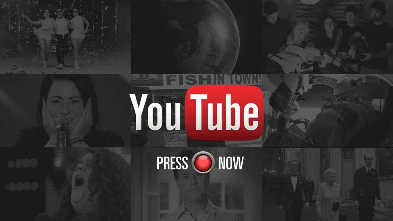 Logodi Youtube Nero Su Sfondo Bianco