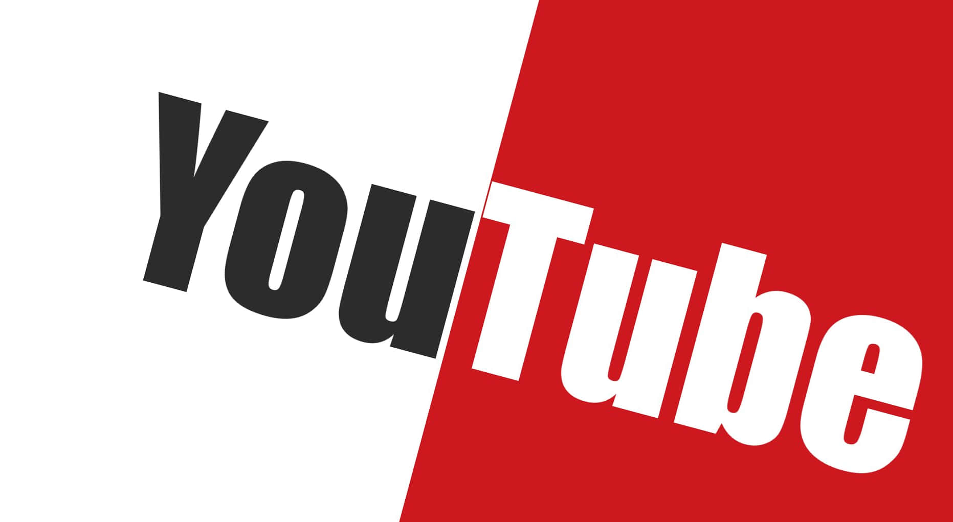 YouTube Logo on Black Background