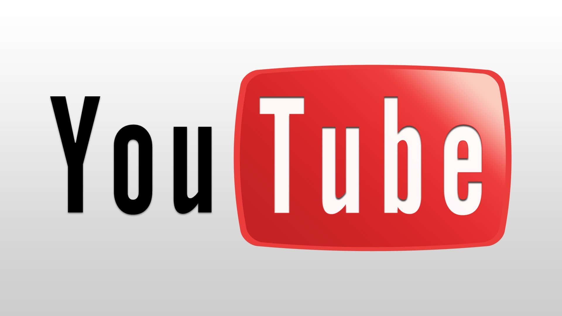 Youtube Logo With A Red Background