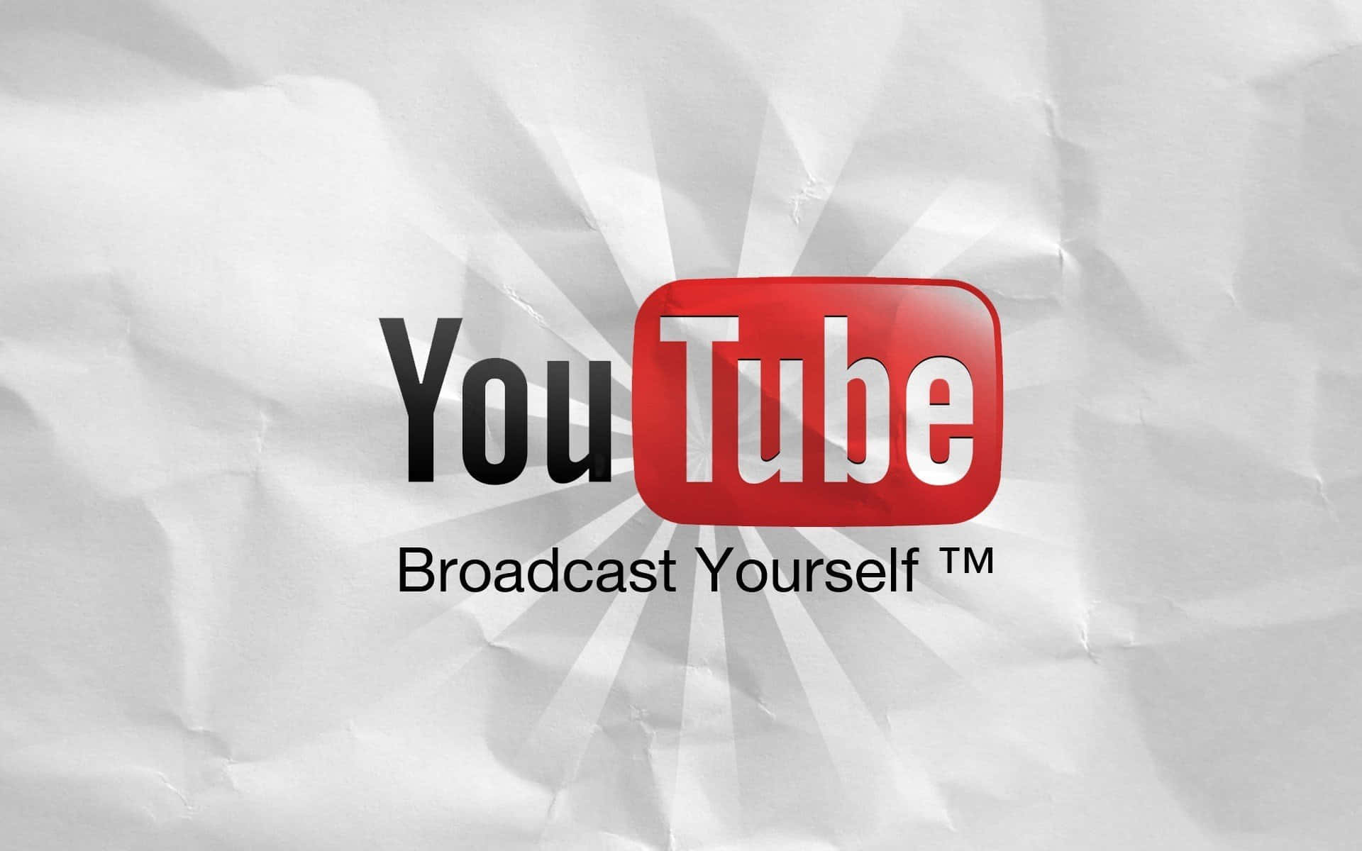 YouTube Logo on a Black Background
