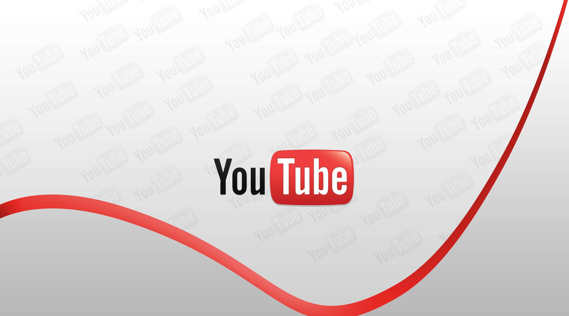 A bright Youtube logo against a black background highlighted by neon lights.