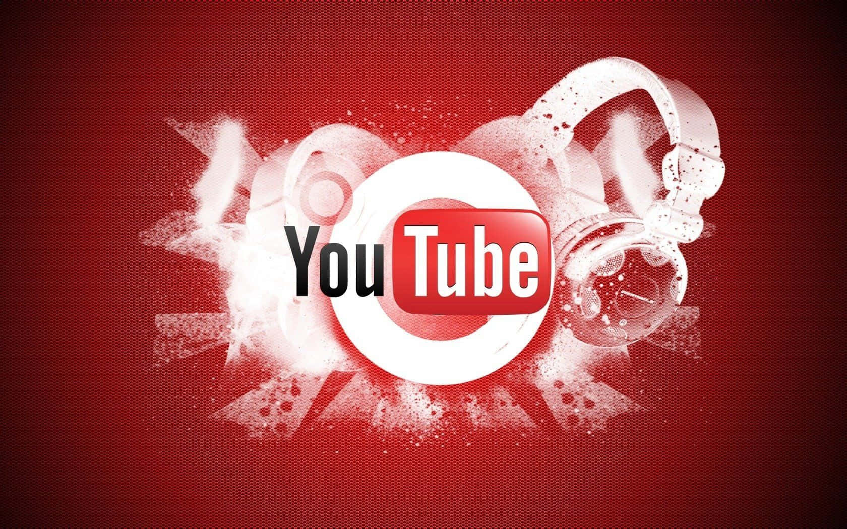 Beautiful YouTube Logo Black Wallpaper
