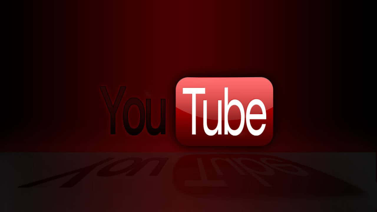 Logonegro De Youtube Contra Un Fondo Oscuro.