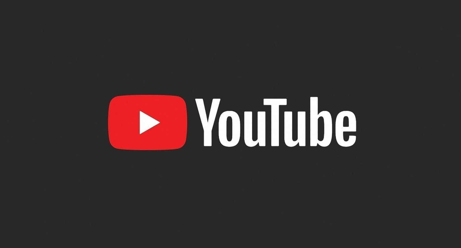 The iconic YouTube logo against a black background