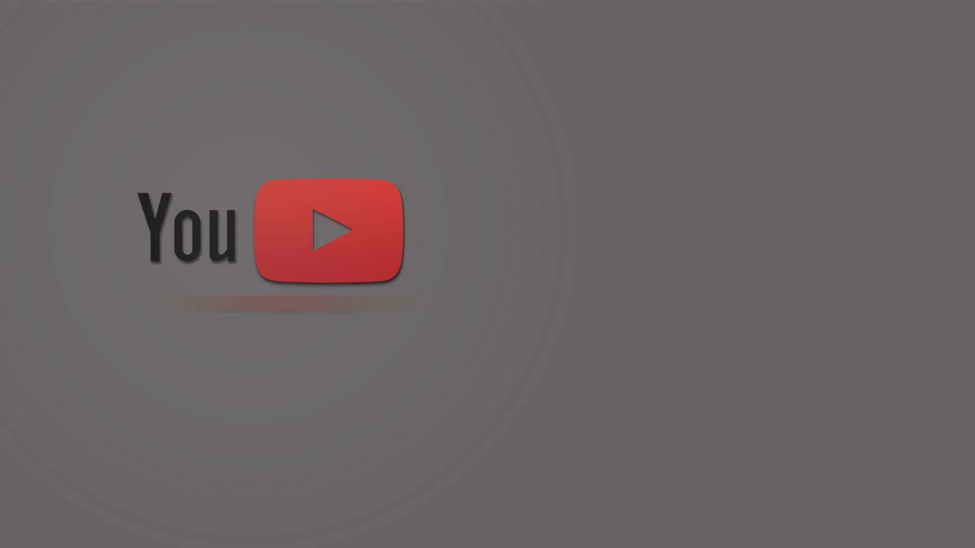 Logodi Youtube Su Uno Sfondo Grigio