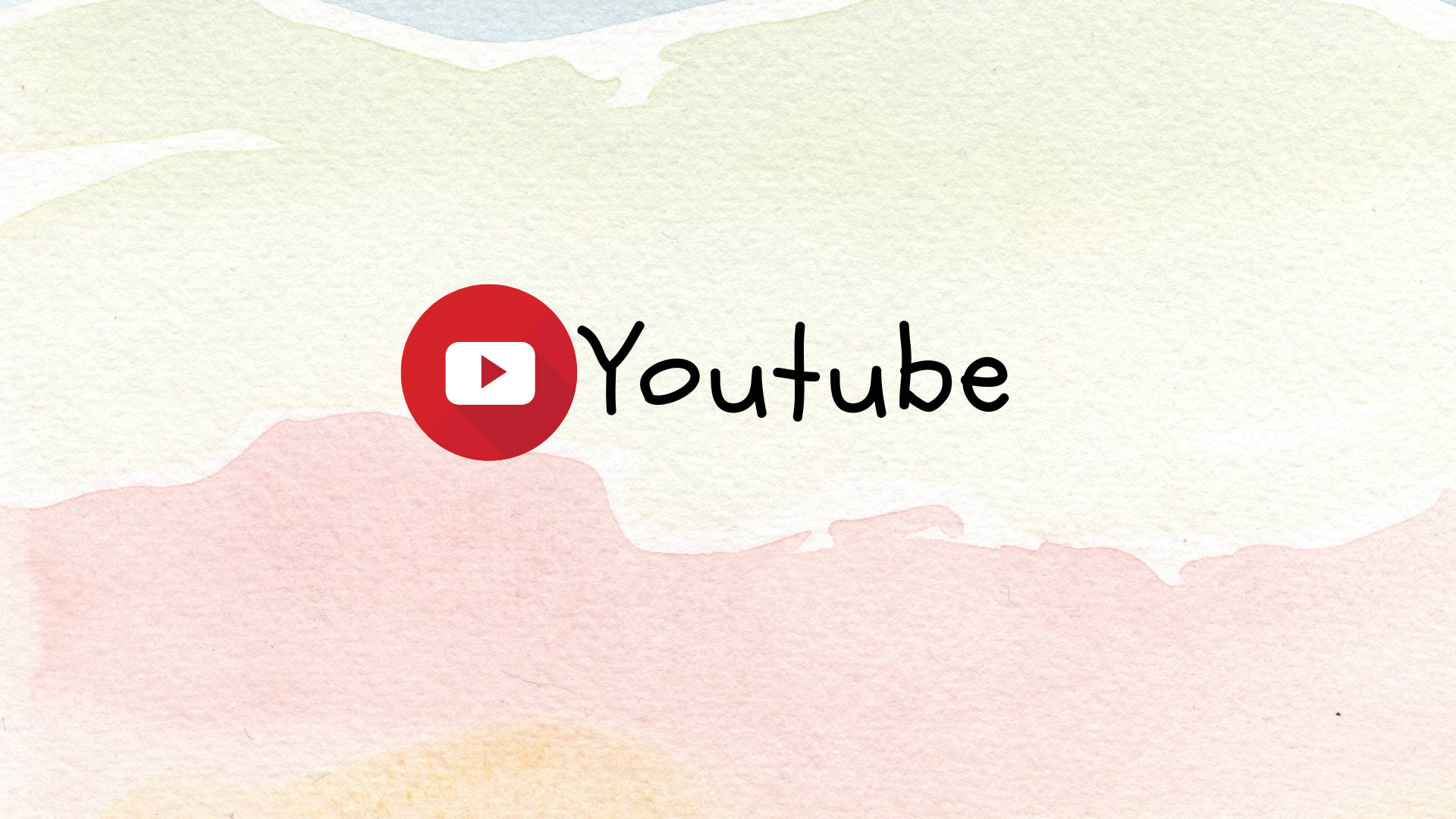 Logotipode Youtube Sobre Fondo Pastel Fondo de pantalla