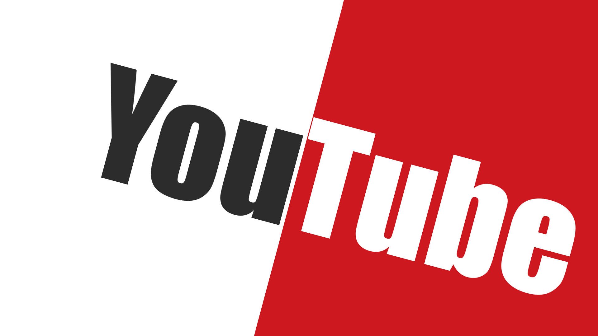 Logode Youtube Sobre Fondo Blanco Y Rojo Fondo de pantalla