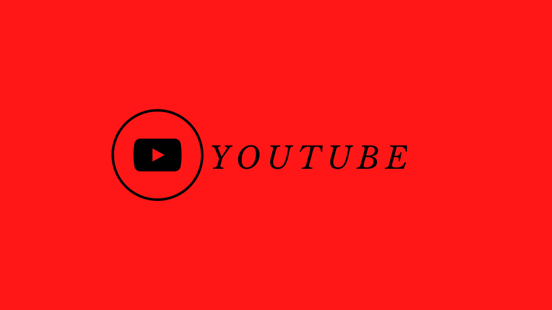 Logo Di Youtube Con Carattere Diverso Sfondo