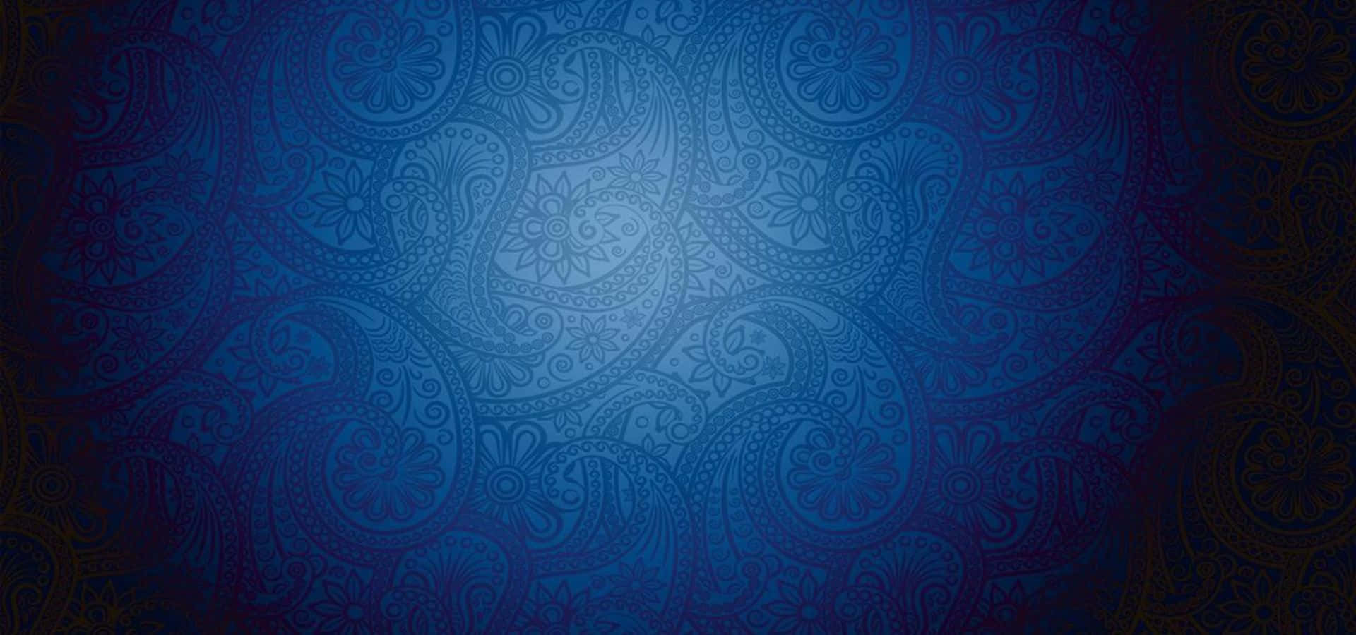Fondode Pantalla De Flores Azules Con Diseño De Cachemira | Precio 1 Crédito Usd $1