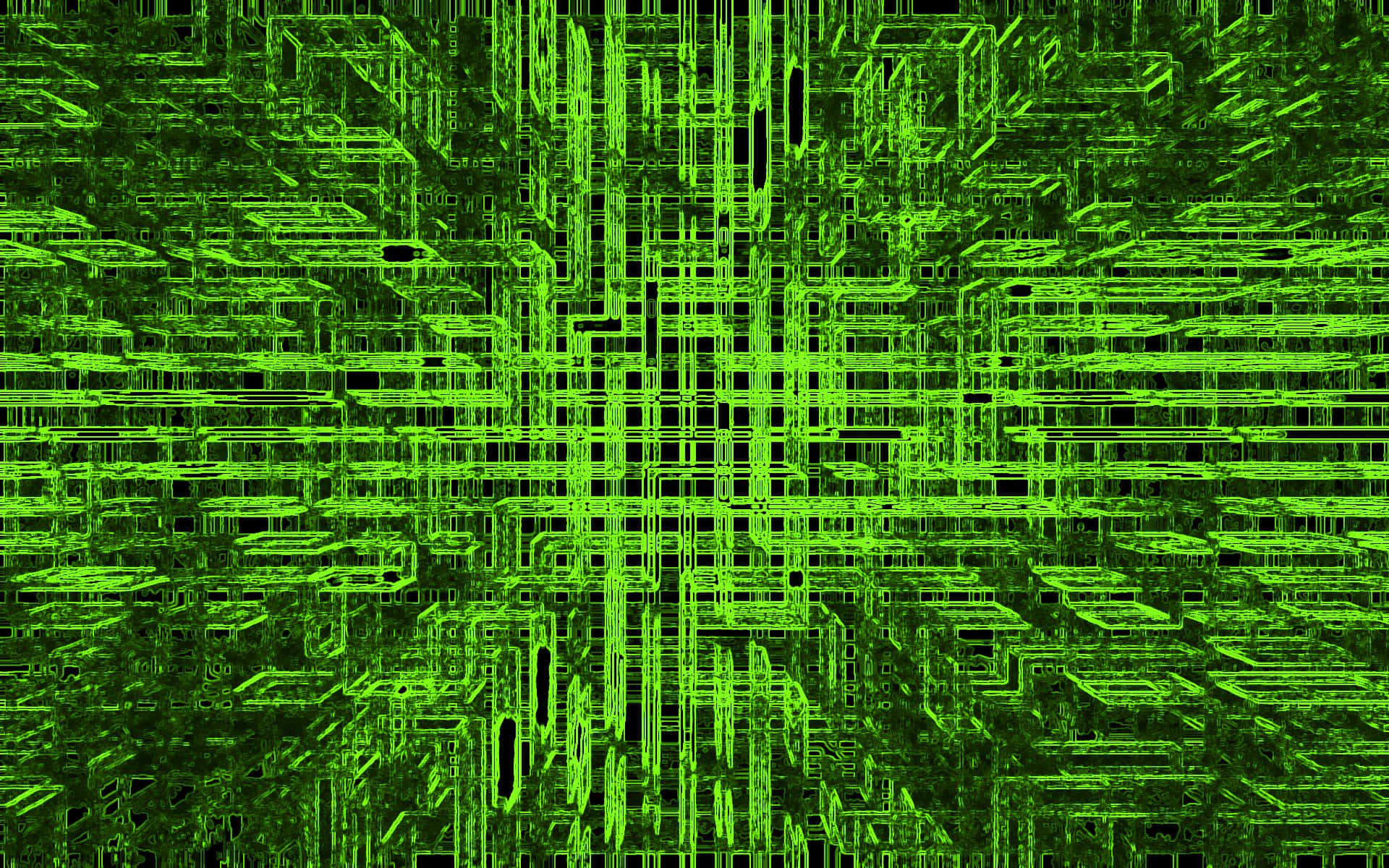 A Green And Black Abstract Background