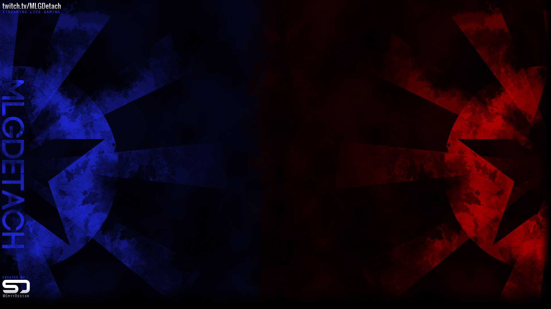 Youtube Thumbnail Dark Red And Blue Background