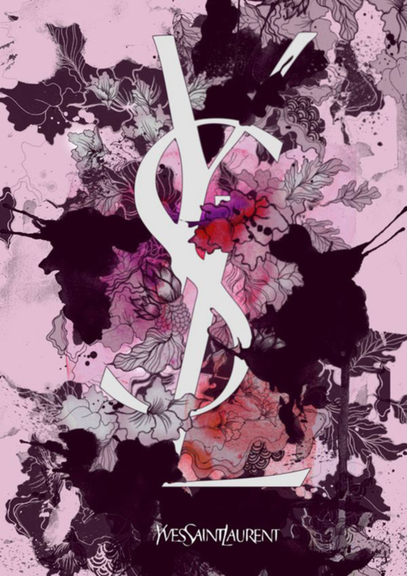 Download Ysl Floral Aesthetic Wallpaper Wallpapers Com