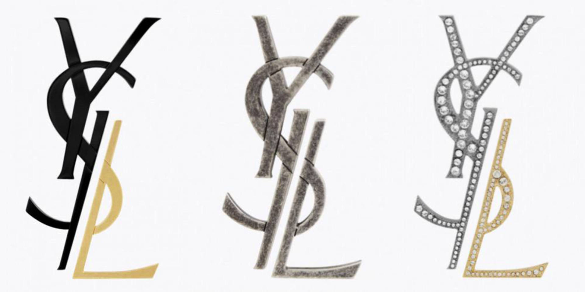 YSL Logo Earrings Wallpaper