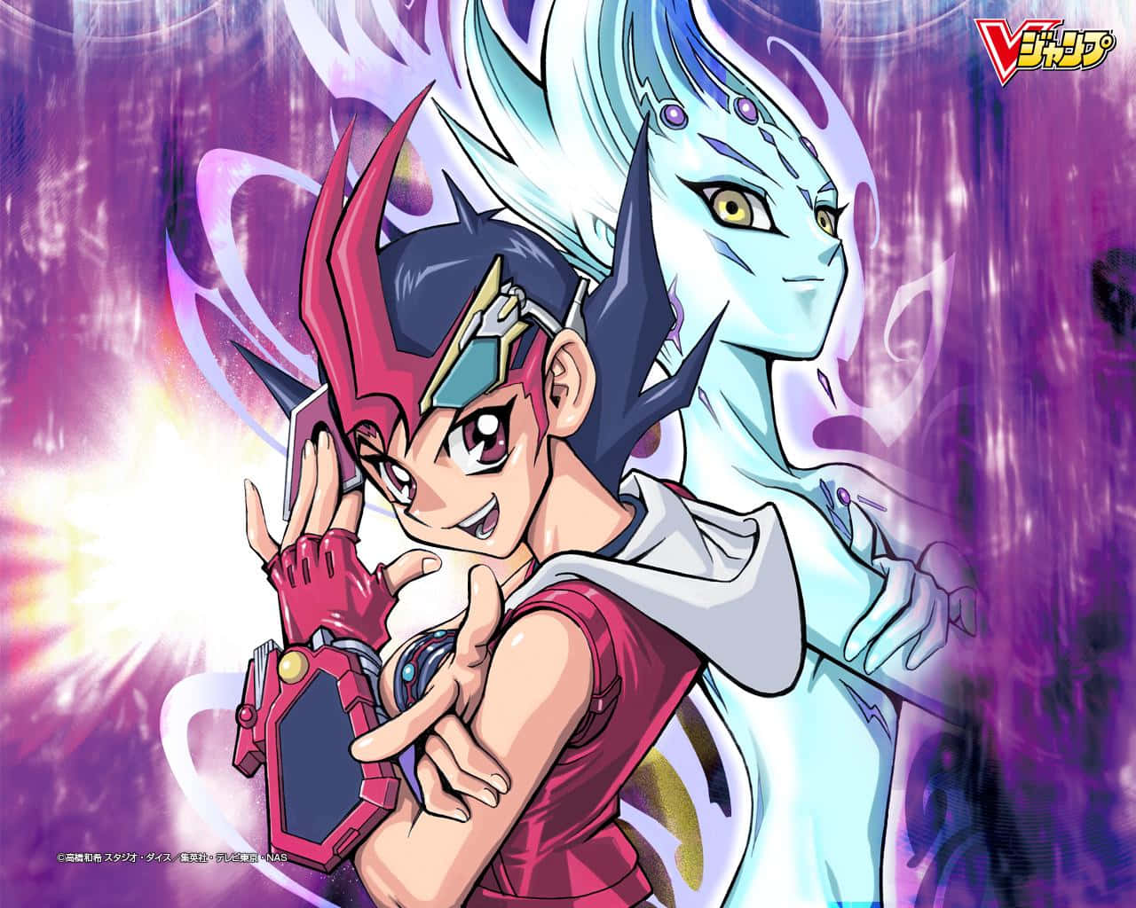 Yu-Gi-Oh! Astral, partner of Yuma Tsukumo, in a powerful moment during a duel Wallpaper