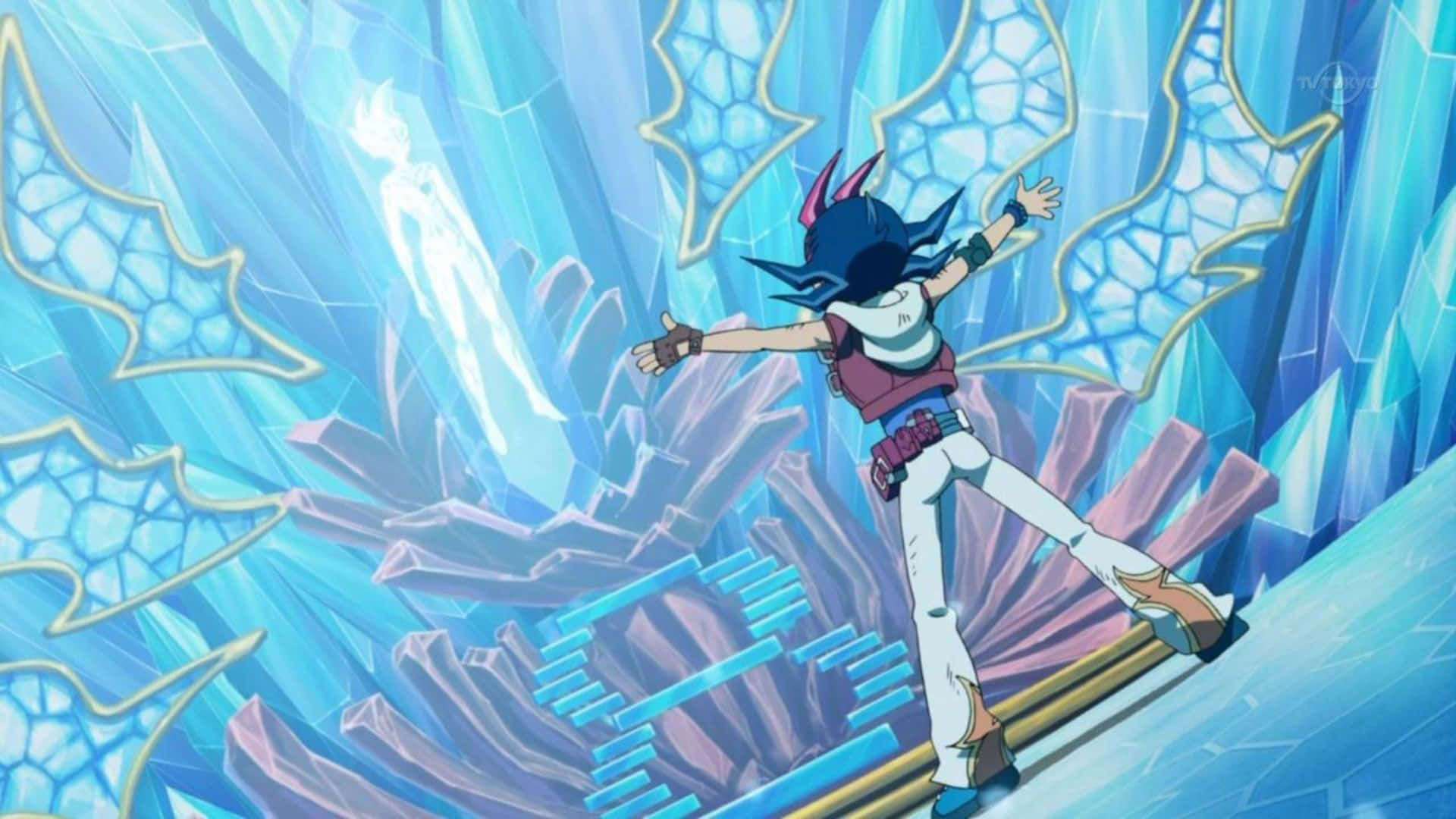 Yu-Gi-Oh Astral character in action on a 1920x1080 wallpaper Wallpaper