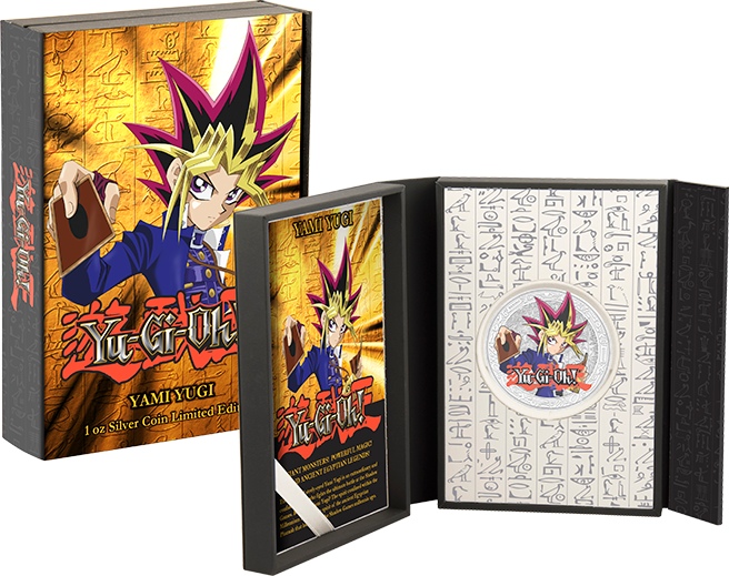 Yu Gi Oh Yami Yugi Silver Coin Set PNG